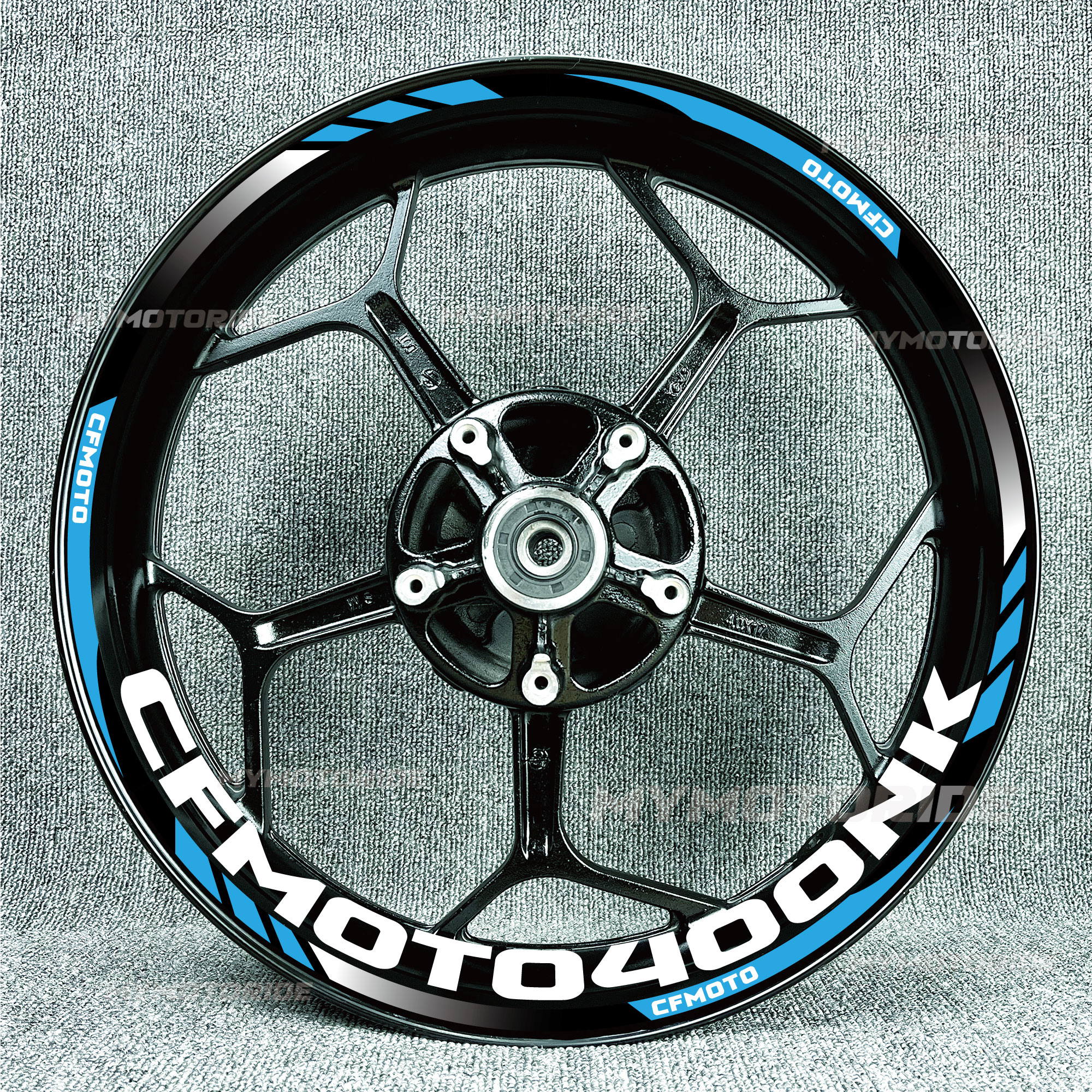 春风400NK250SR650GT650675NK675SR657SR改装轮毂贴纸反光拉花