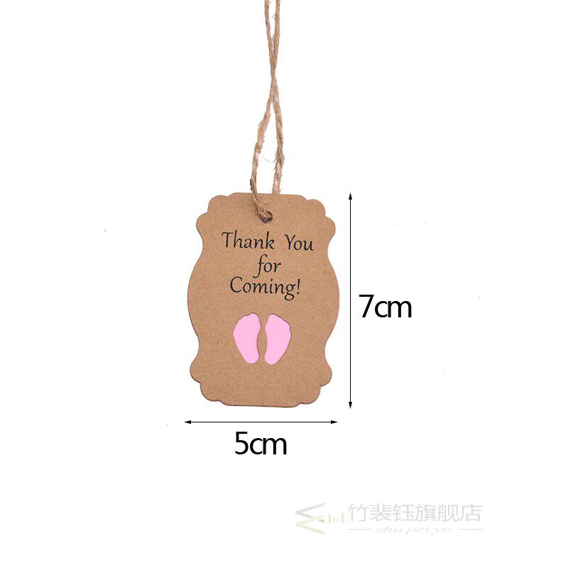 50set baby shower gift tag thank you tags pink blue baby fe