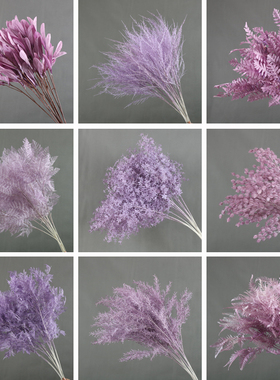 新款仿真紫色系婚庆花材婚礼堂吊顶商场橱窗布景装饰路引插花合集