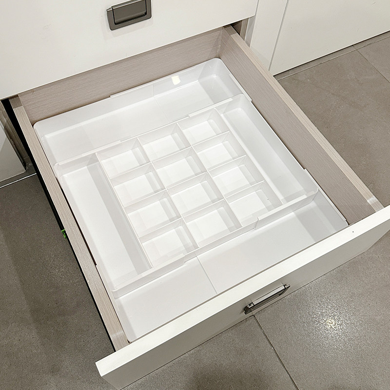 可伸缩抽屉收纳盒分隔化妆品首饰整理盒厨房筷子勺子餐具内置分类,收纳整理,桌面收纳盒,淘宝优惠券,粉丝福利购,淘宝优惠卷