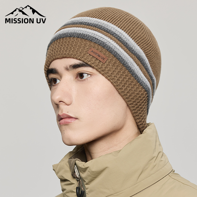 MISSIONUV男士保暖包头针织帽