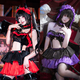 时崎狂三小恶魔cosplay服装 约会大作战狂三cos 女 现货 全码