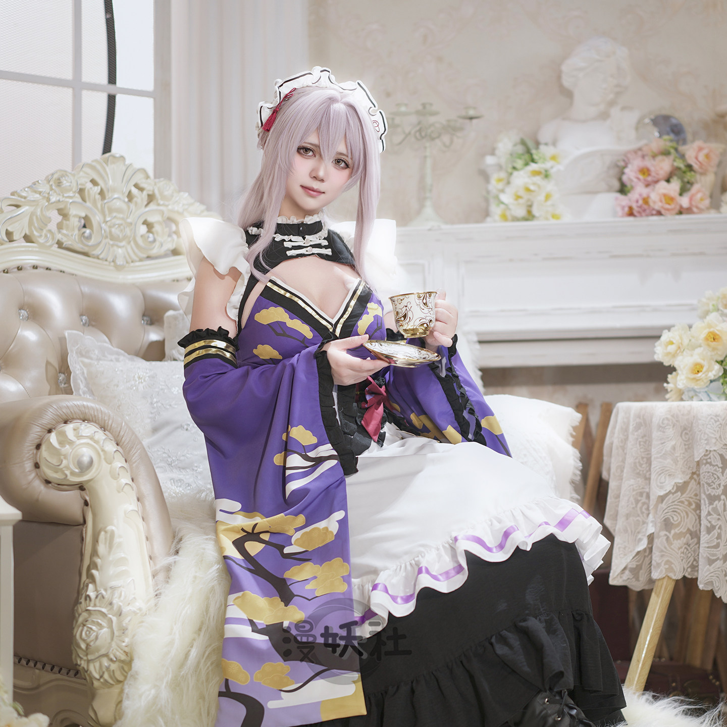 漫妖社现货 nikke胜利女神 红莲女仆装咖啡馆联动妮姬cosplay服装