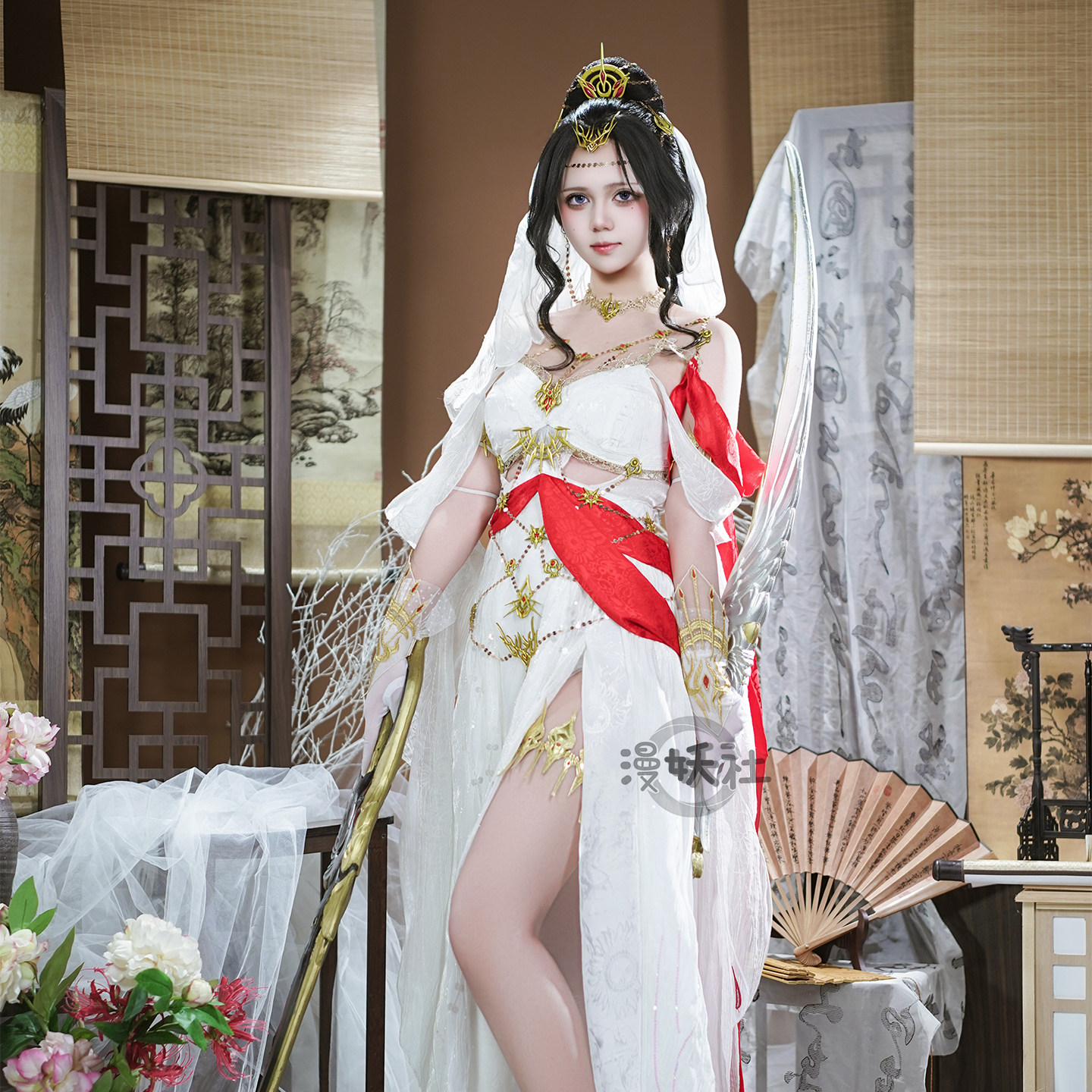 漫妖社 预售 剑网三 百相喵姐cos服 明教成女校服cosplay服装全套