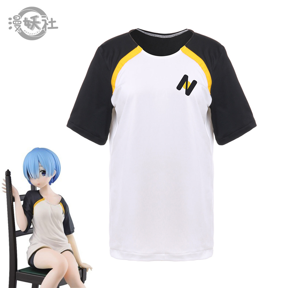 现货 从零开始的异世界生活 雷姆 RE0 蕾姆cos服 可日常T恤 睡衣