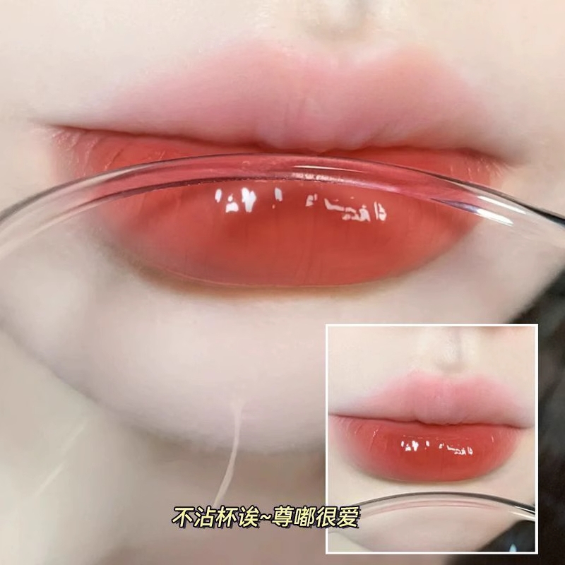 明星同款双头唇釉雨衣持久不沾杯不掉色滋润唇蜜女裸色系哑光口红