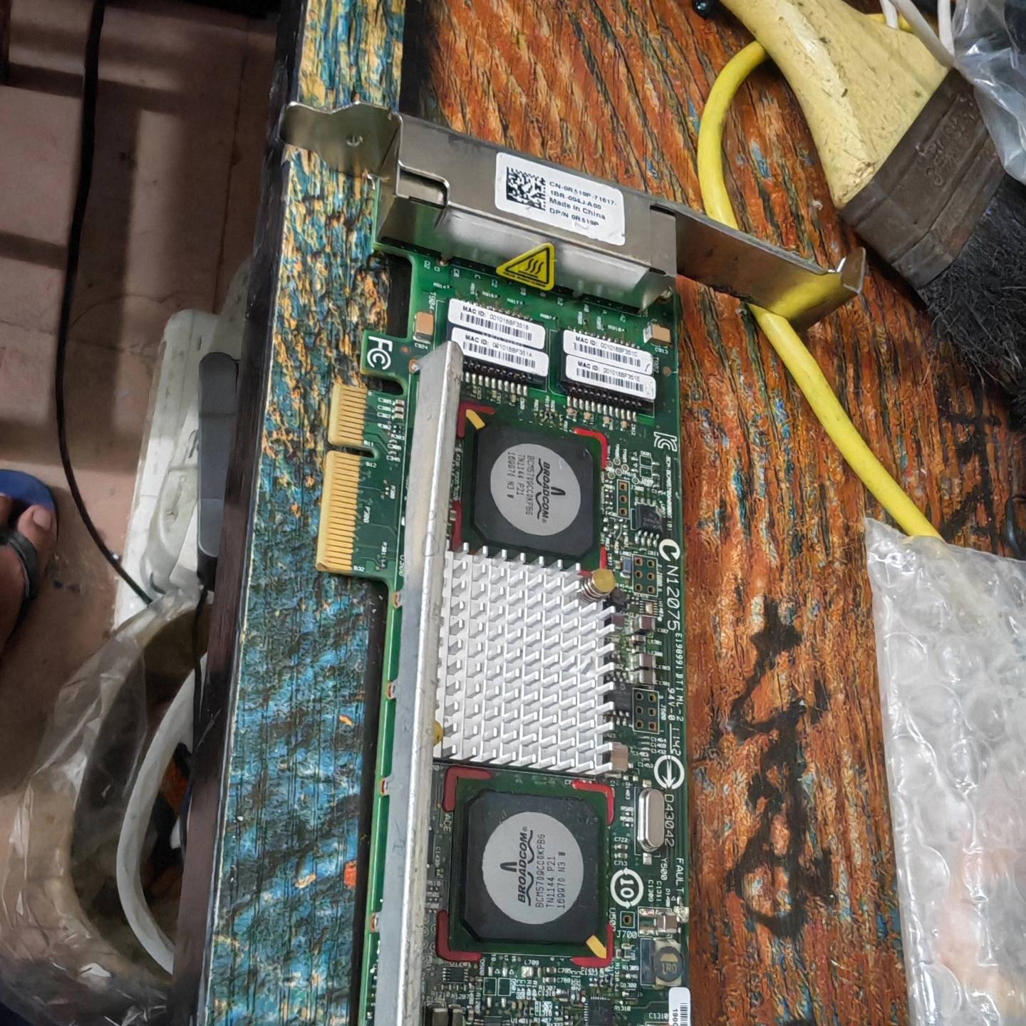 可维修博通 BCM5709C 半高四口网卡 PCI-E X4接口四议价