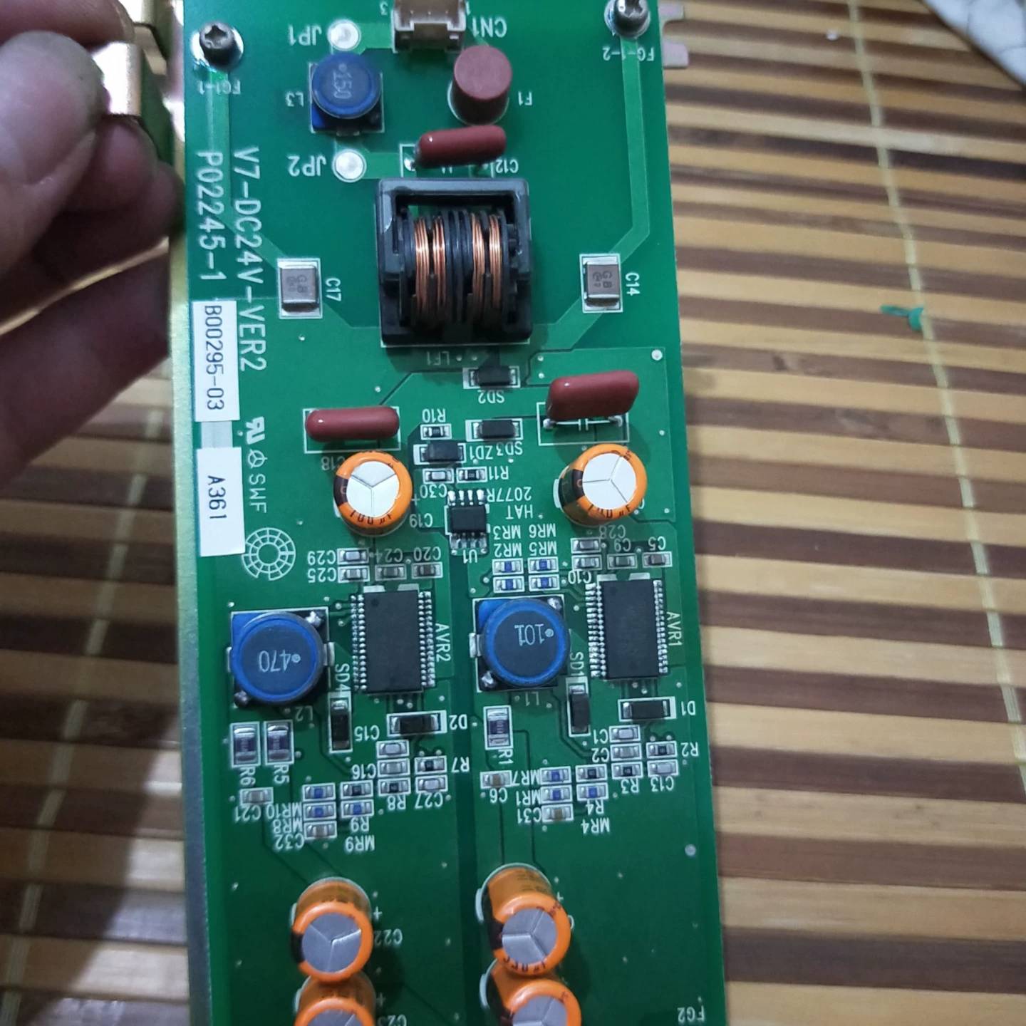 可维修触摸屏24V电源板V7-DC24V-VER2/P0224议价