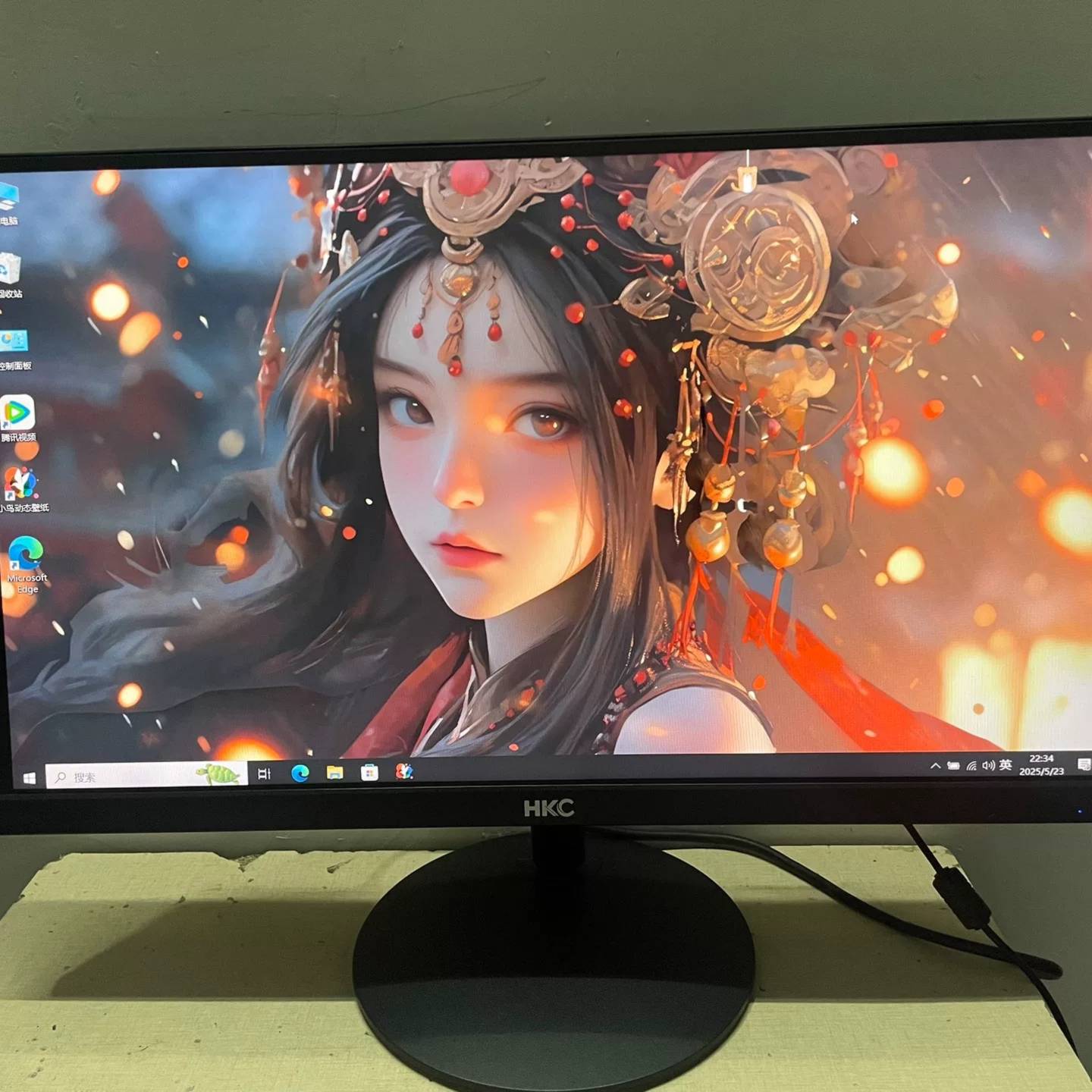 可维修HKC无边框显示器22寸 功能正常 实物拍摄议价