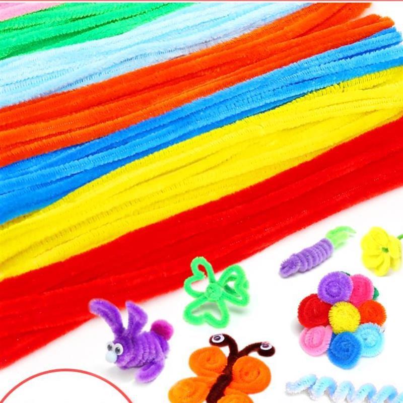 100pcs Chenille Stems DIY Materials Pipe Cleaner Children