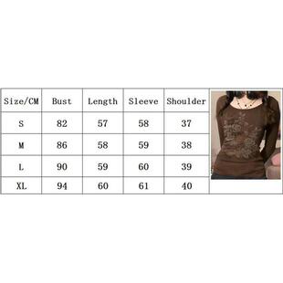 Graphic Autu Vintage Top Crop Print Indie Shirt 2000s Y2K