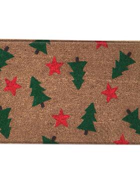 Christmas Floor Mat Non-Slip Entrance Floor Carpet Door Deco