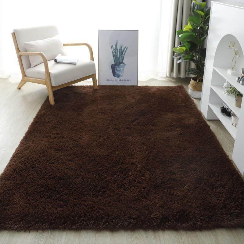 Fluffy Area Rugs for Bedroom Shaggy Floor Mat Carpet 地毯垫