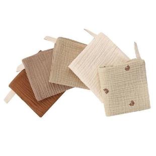 Gauze Cotton Baby 5PCS Wipe Absorbent Towels Face Soft