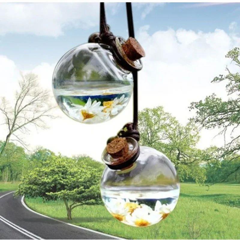 Car Hanging Perfume Pendant Fragrance Air Freshener Empty Gl