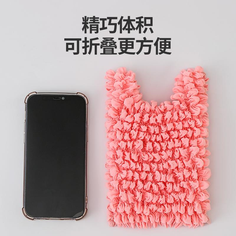 Portable Foldable Tote Bag Magic Bubble Wrinkle Shopping Bag