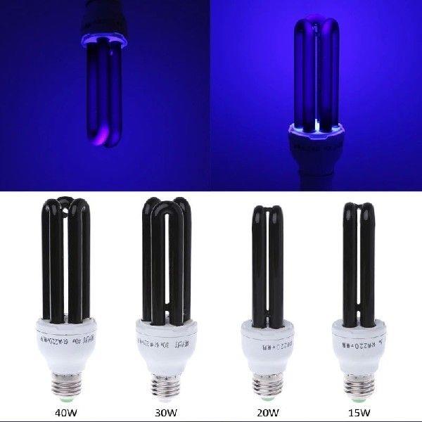 E27 15/20/30/40W UV Fluorescent Blacklight CFL Light Bulb