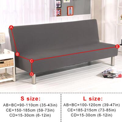 Universal Fold Armless Sofa Bed Cover Folding seat slipcover
