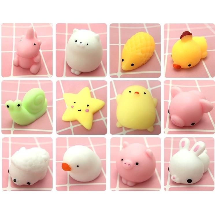 10Pcs Different Fidget kawai Kids Adult Toys Mochi Squishy