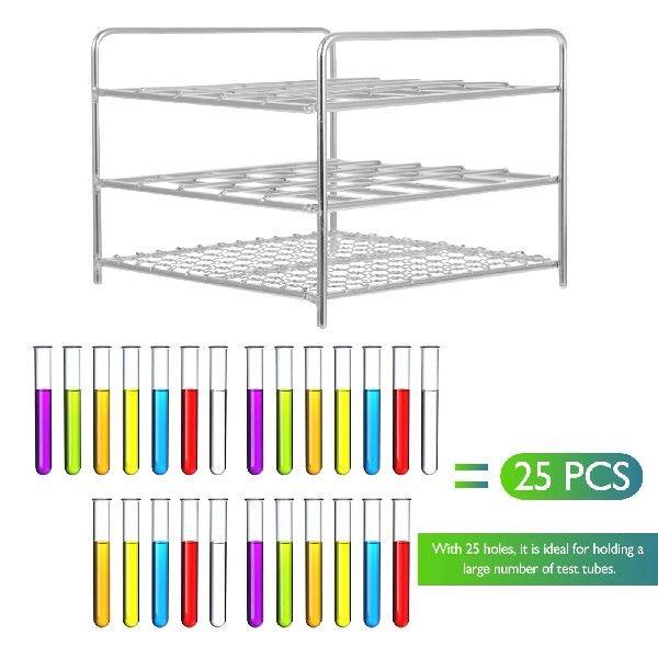 Test Tube Rack Square Container Trapezoidal Stainless Steel