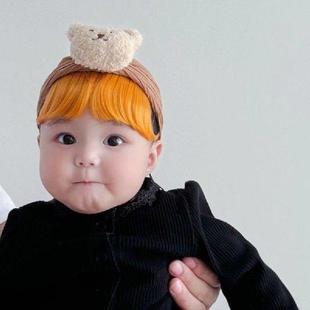 Baby Girls Bangs Headband Bear Hairband Hair Accessory for