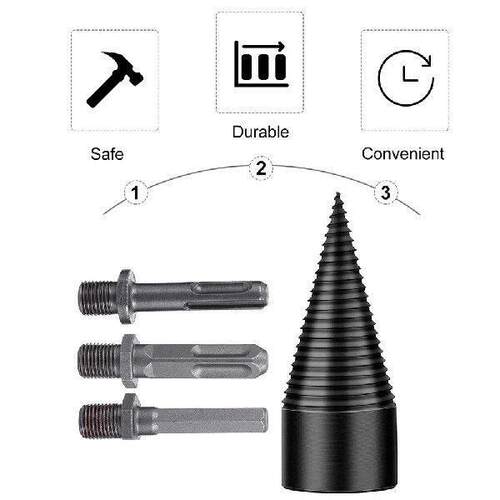 Wood Chopping Bit Woodworking Tool Firewood Drill for