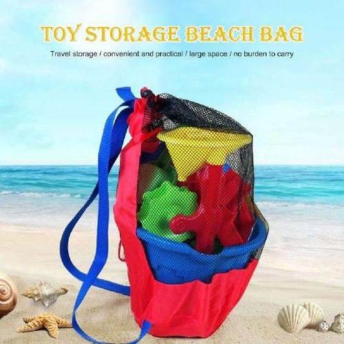 Beach Mesh Toys Storage Bag Cloth Swimming Pool Park