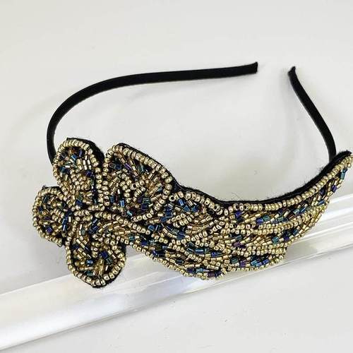 Girls Seed Beads Flower Hairbands Headbands Ornament Accesso