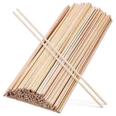 150 Pcs Wood Stick Wooden Dowel Trim Rod Unfinished Sticks