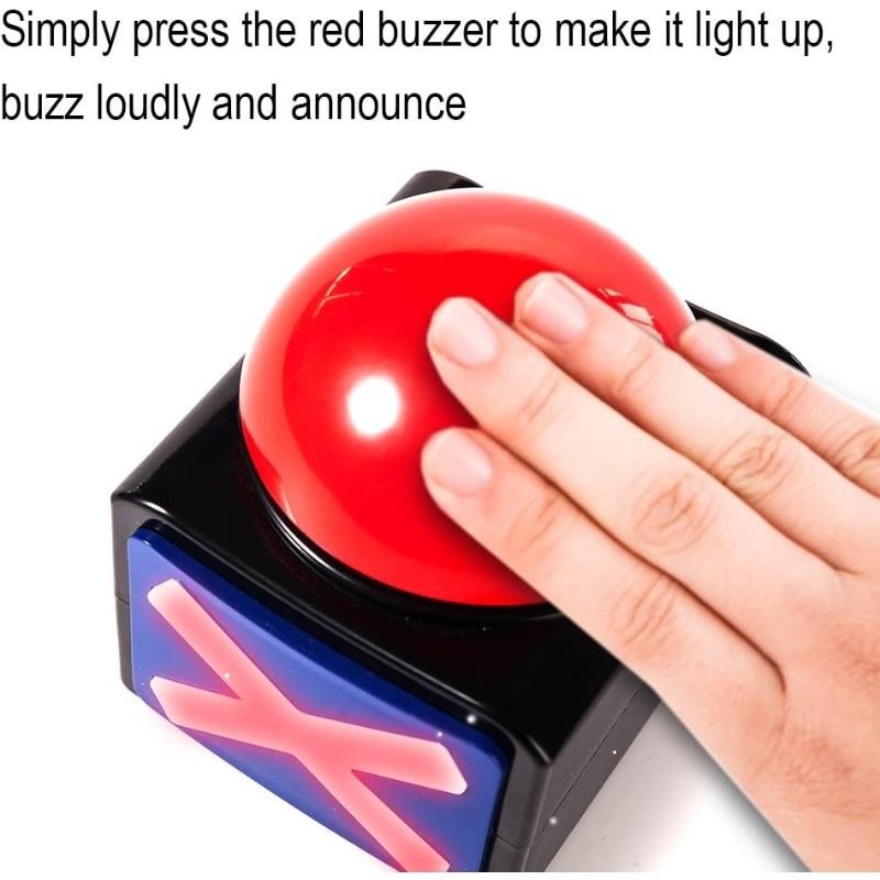 Buzzer Alarm Button with Sound Light Trivia Quiz Game toys