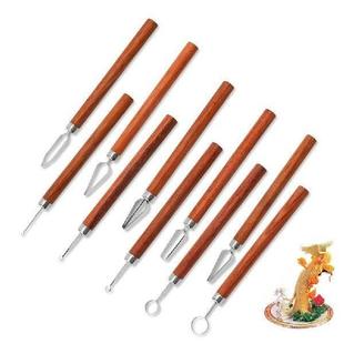 Handle Wooden Drawing Knife Steel Carving Stainless Tools