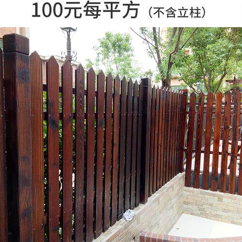 塑木围栏栅栏户外防腐木院子护栏庭院围墙木塑篱笆花园塑料隔墙板