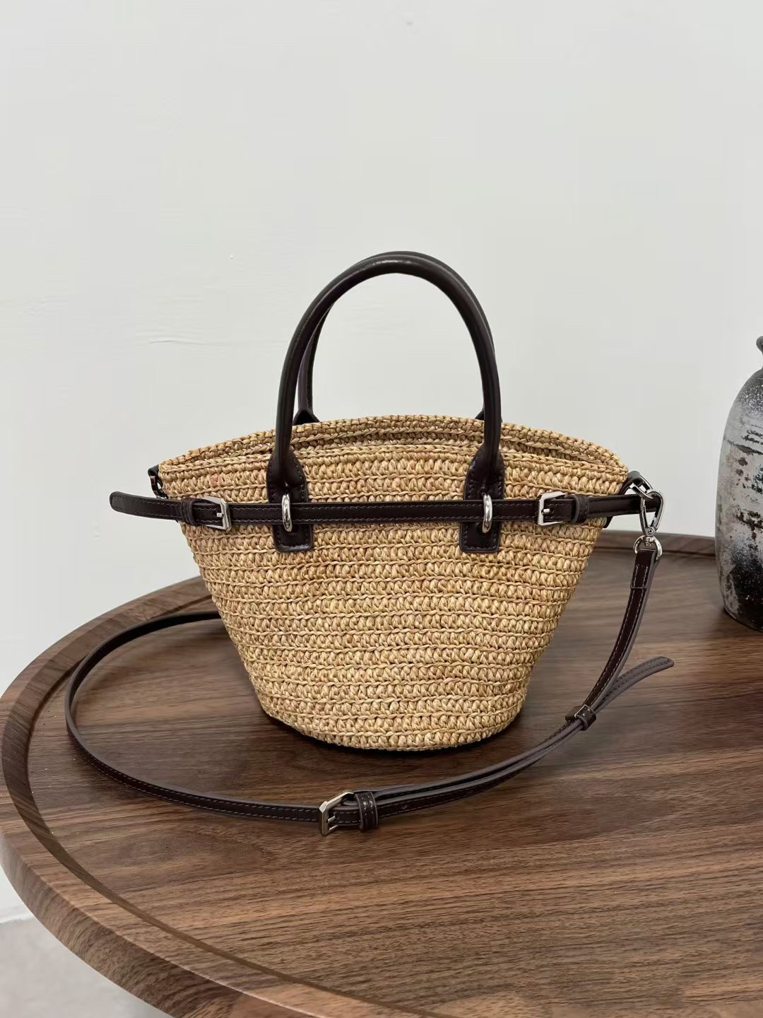 小众高级感包包女2025新款春夏手工编织牛皮手提菜篮子单肩斜挎包,箱包皮具/热销女包/男包,通用款女包,淘宝优惠券,粉丝福利购,淘宝优惠卷