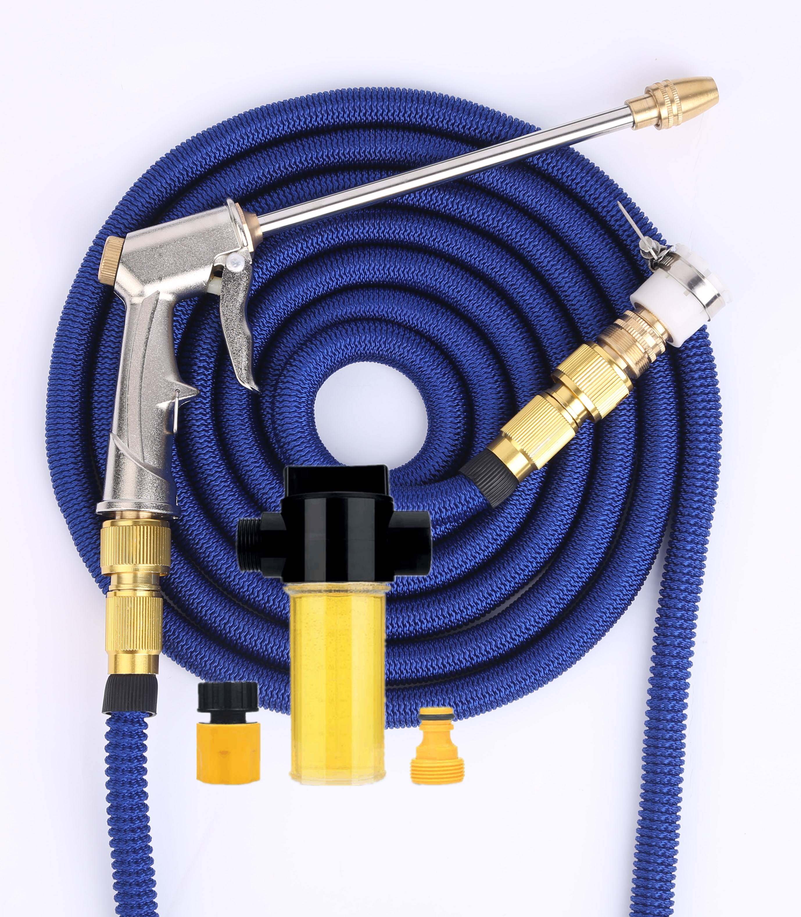 家用洗车水枪高压抢伸缩水管软管自来水浇花神器泡沫刷车工具套装