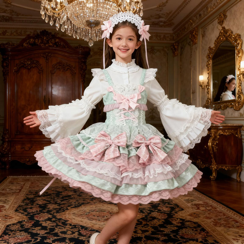 洛丽塔女童公主裙秋装2026新款儿童lolita生日连衣裙女孩春秋裙子,童装/婴儿装/亲子装,连衣裙,淘宝优惠券,粉丝福利购,淘宝优惠卷