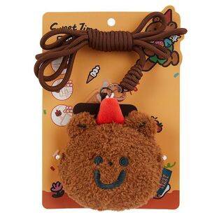 MINISO/名创优品TUNEE GOODS系列毛绒零钱包手机挂饰便携小熊挂件