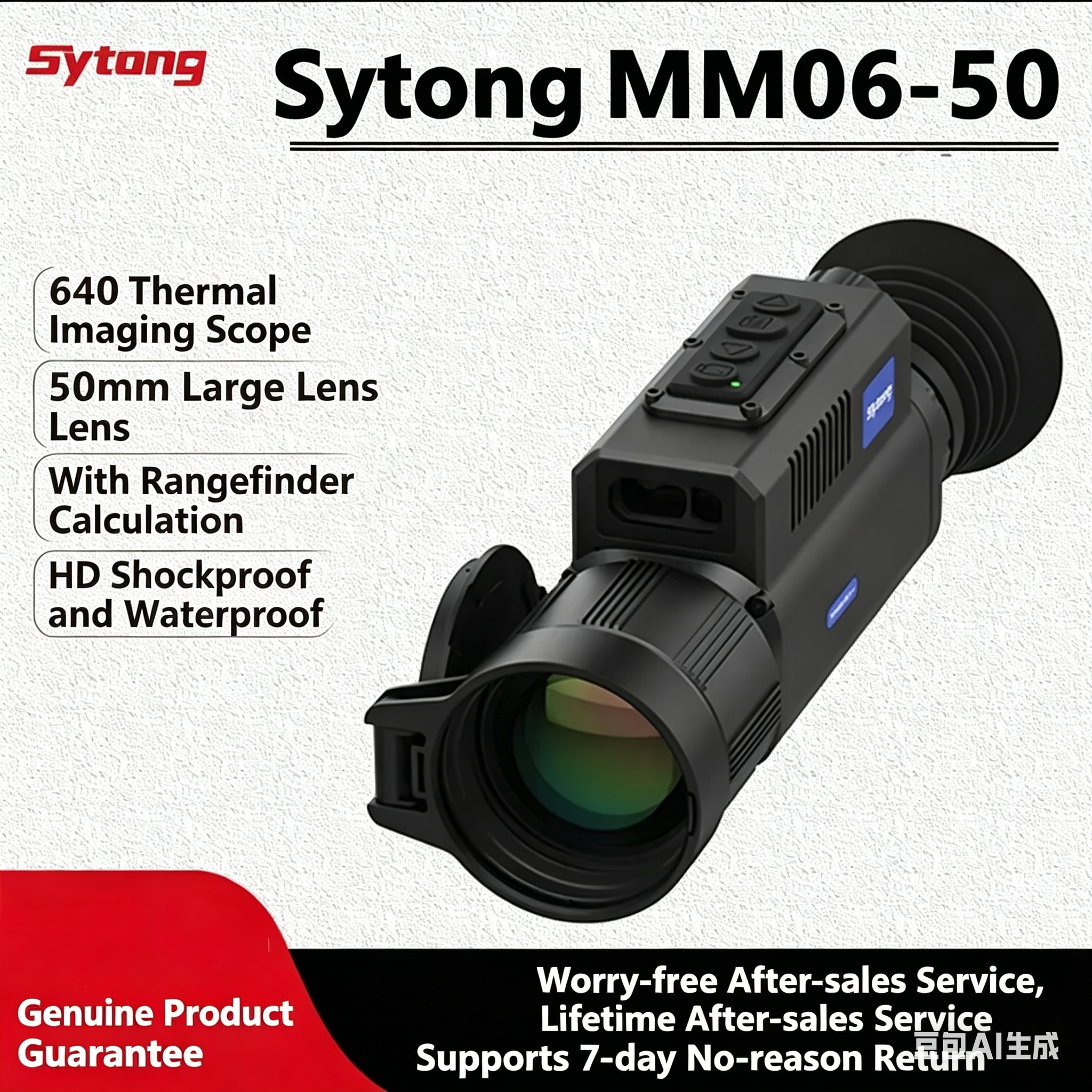 Sytong视宇通MM06-50LRF热成像望远镜户外高清热成像红外夜视仪