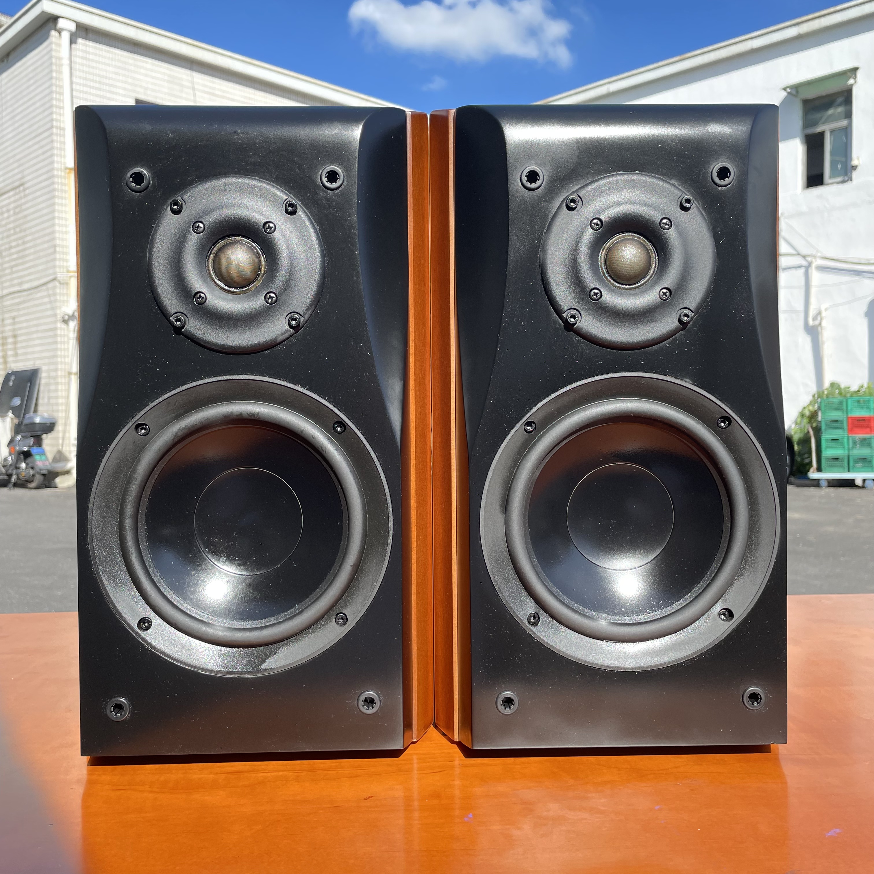 二手惠普金旋风 G.W.SPOUT VF-16 高端HiFi书架音箱6.5寸喇叭