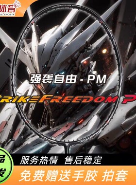 GGEM聚将2026新款强袭自由pm羽毛球拍碳纤维速度进攻新手专业球拍