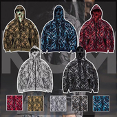 正品 Clot卫衣荆棘拉链外套连帽衫 男女陈冠希情侣潮联名Alienegra