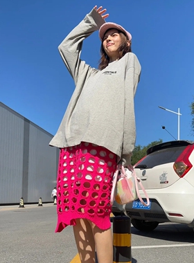 官网正品essentials长袖t恤男女SS22植绒fog复线外套打底衫美式潮