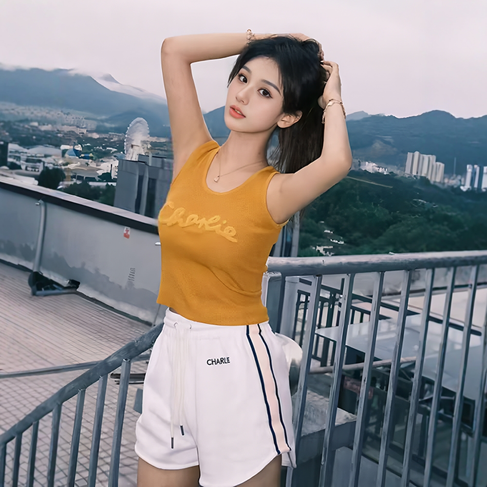正品CharlieLuciano背心吊带女