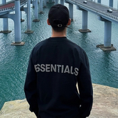 官网正品 花卉潮FOG复线 打底衫 essentials长袖 t恤男女反光情侣美式