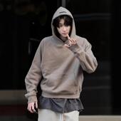 植绒男女SS21FW反光外套fog复线新款 正品 essentials卫衣连帽衫 潮