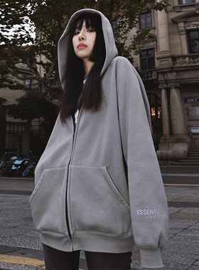 正品essentials拉链开衫连帽卫衣男女外套潮牌fog复线反光SS20款