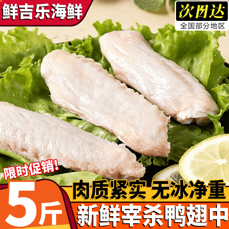 特大去毛鸭中翅冷冻烧烤批发