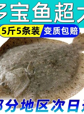 多宝鱼鲜活冷冻特大比目鱼海鲜水产鸦片鱼鲽鱼新鲜超大海鱼菱平鱼