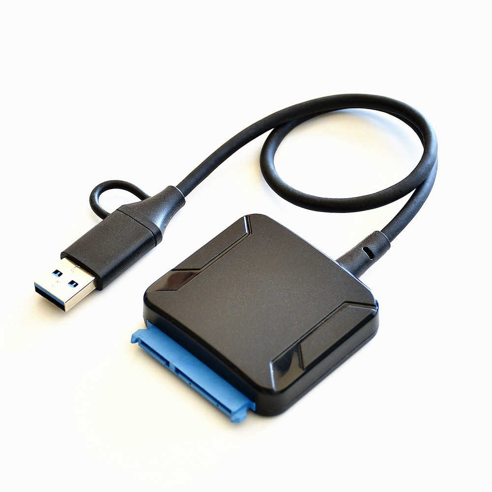 硬盘转USB/Typec双口易驱线2.5/3.5寸SATA硬盘外接读取器手机电脑