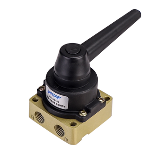 手转阀 手动开关手动换向阀人控气阀HV-02 HV-03 HV-04三位四通阀
