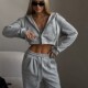 套装 tracksuit 女 INS欧美运动服卫衣长裤 hoodie pants set women